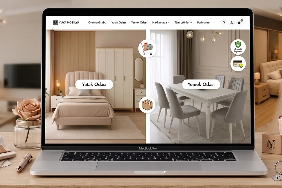 Yuya Mobilya web tasarım projesi